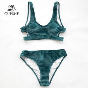 NWT Cupshe Velvet Bikini